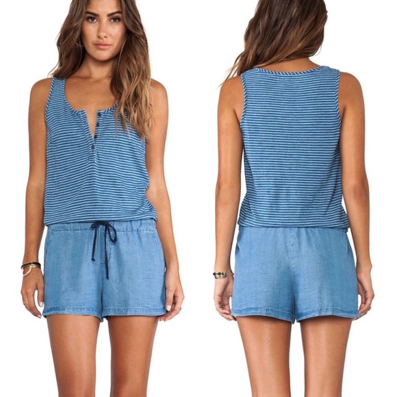 Splendid Pants - Splendid Indigo Dye Chambray Romper